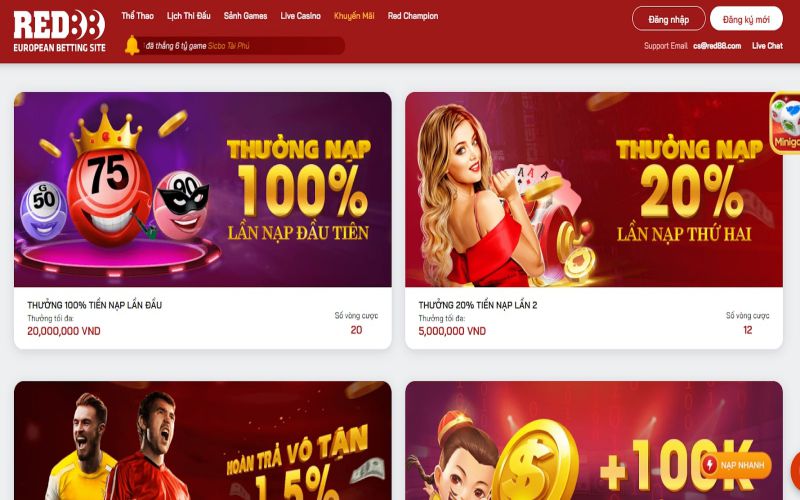 red88 khuyến mãi siêu hấp dẫn